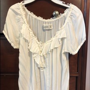White Abercrombie Kids Blouse